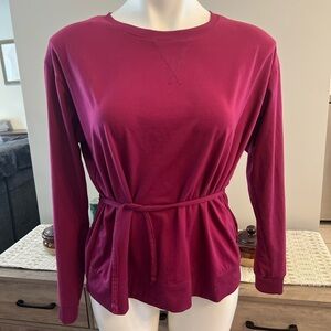 Zelos burgundy workout top